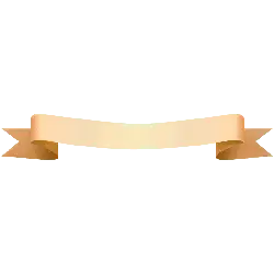 Gold Ribbon - design element - High Resolution PNG