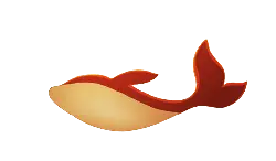 Whale - cartoon character - Transparent Layer PNG