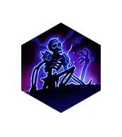 Neon Skeleton - neon light - PNG