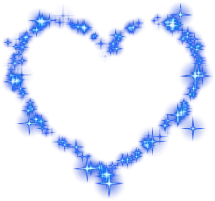 Blue Heart Shape Pattern - Free PNG