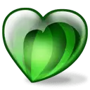 Green Heart Shape Pattern - green - Transparent Background PNG