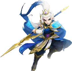 White Hair Swordsman - gold - Free Download PNG