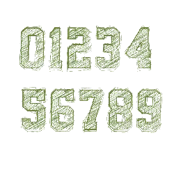 Numbers 0 to 9 - number - High Resolution PNG