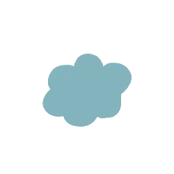 Cloud - blue - Free for Commercial Use PNG