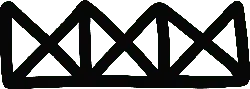 Black Geometric Pattern - simple - graphic design - High Resolution PNG