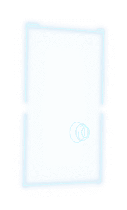 Blue Glowing Screen - neon light - Free PNG