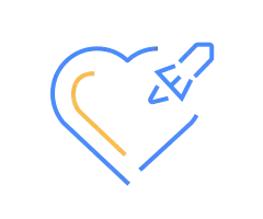 Heart and Arrow - neon light - PNG Images