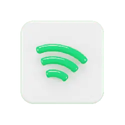 WiFi Signal Icon - green - PNG Images