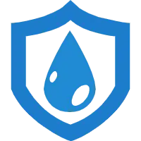 Blue Shield Water Drop Logo - shield - No Watermark PNG