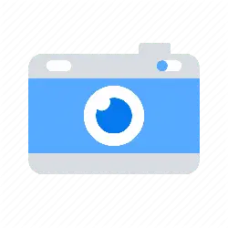 Blue Camera Icon - graphic - PNG