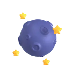 Moon - nightsky - Lossless PNG
