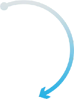 Blue Arc Arrow - graphic design - Transparent Layer PNG