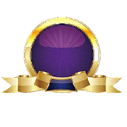 Purple Badge - ribbon - High Resolution PNG