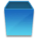 Blue Cube - icon - blue - No Background PNG