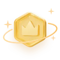 Gold Hexagon Badge - Designer's Pick PNG