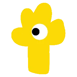 Yellow Flower - simple - Transparent Layer PNG