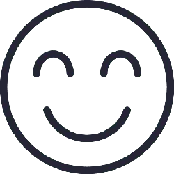 Smiling Face - line - Free Download PNG