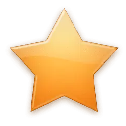 Star - icon - simple - Transparent Background PNG