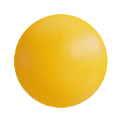 Yellow Circle Object - simple - High Resolution PNG