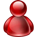 Red User Icon - simple - PNG Images