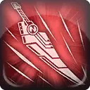 Red Sword Badge - red - Free Download PNG