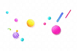 Colorful Geometric Shapes - color - Curated PNG