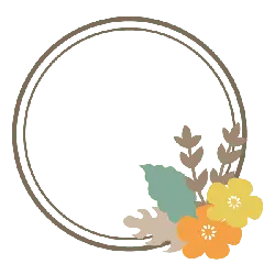Floral Wreath Decoration - simple - Free Download PNG