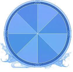 Blue Wheel - luck - Free PNG