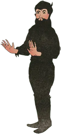 Man in Black - black - High Resolution PNG