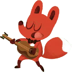 Fox Playing Guitar - guitar - Free Download PNG