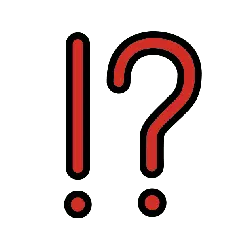 Exclamation Mark and Question Mark - Designer's Pick PNG