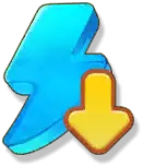 Lightning Download Icon - icon - Lossless PNG