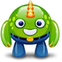Green Cartoon Monster - green - No Watermark PNG