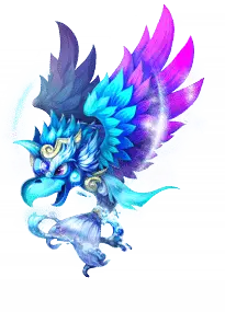 Ice Phoenix - dragon - Transparent Background PNG