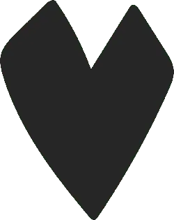 Black Heart Shape Pattern - simple style - High Resolution PNG