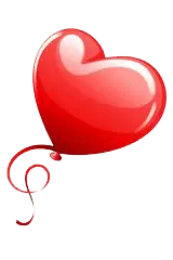 Heart Balloon - red - PNG