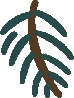 Palm Leaf - nature - brown - Transparent Layer PNG