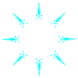 Blue Star Pattern - High Quality PNG