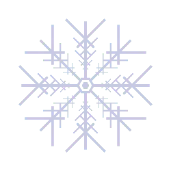 Snowflake - lines - geometric shape - Transparent Layer PNG
