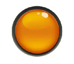 Orange Glass Ball - smooth - High Resolution PNG