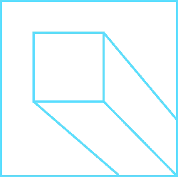 Three-dimensional Cube - lines - Free PNG