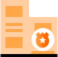 Orange Folder - Transparent Background PNG