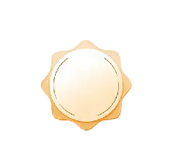 Sun Badge - circle - Free Download PNG