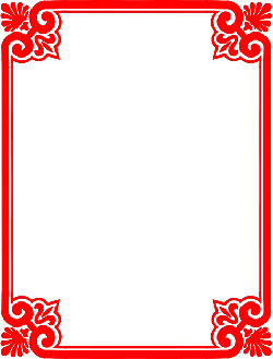 Red Border Decoration Pattern - border - vintage - PNG Images