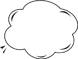 Thinking Bubble - speech - High Resolution PNG