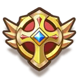 Saint Shield Emblem - red - No Background PNG