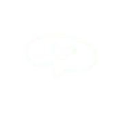 Heart-shaped speech bubble - line drawing - Lossless PNG