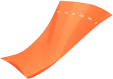 Orange Ribbon - celebration - PNG Images