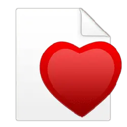 Heart Document Icon - document - Free PNG