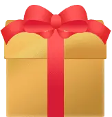 Gift Box - red ribbon - Free PNG